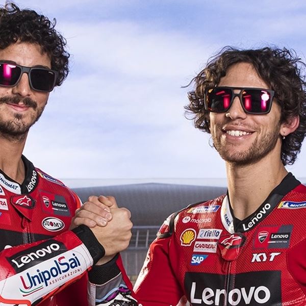 Οι Pecco Bagnaia και Enea Bastianini παγκόσμιοι πρεσβευτές της Carrera για το 2023