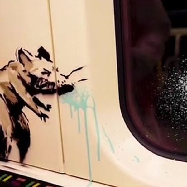 Το νέο γκράφιτι του Banksy για τον κορονοϊό