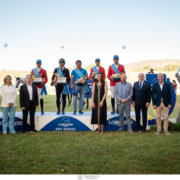 Καλπάζοντας προς τη νίκη, η Ιταλία έλαμψε στο Longines EEF Series της Αθήνας
