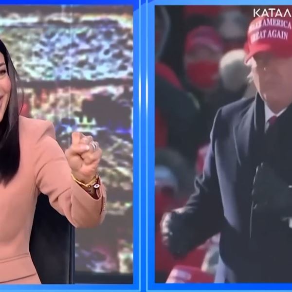 Η Αφροδίτη Λατινοπούλου πανηγύρισε τη νίκη του Trump χορεύοντας YMCA (video)