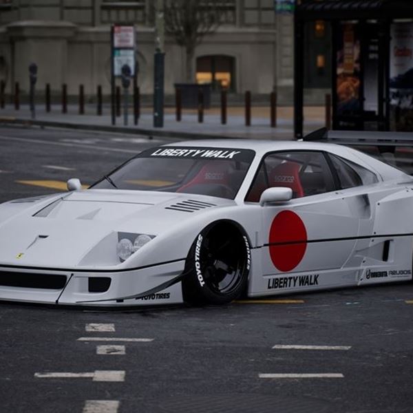 H εντυπωσιακή Ferrari F40 του παγκόσμιου πατριάρχη του bodykit