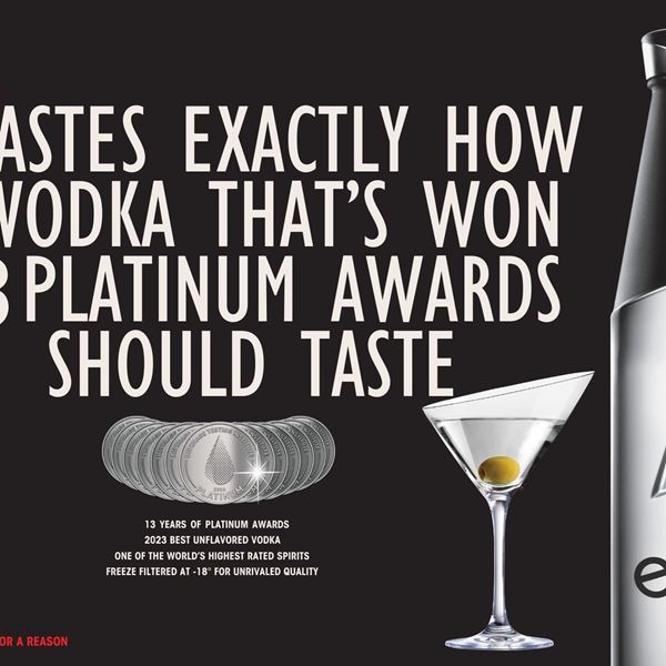 Η Elit vodka διακρίθηκε με ένα ακόμα platinum βραβείο από το Ινστιτούτο Δοκιμών Ποτών