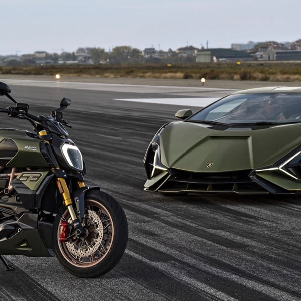 Ducati και Lamborghini παρουσιάζουν μία απίθανη μοτοσυκλέτα