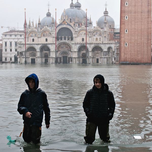 Φωτογραφίες από τις πλημμύρες της Βενετίας