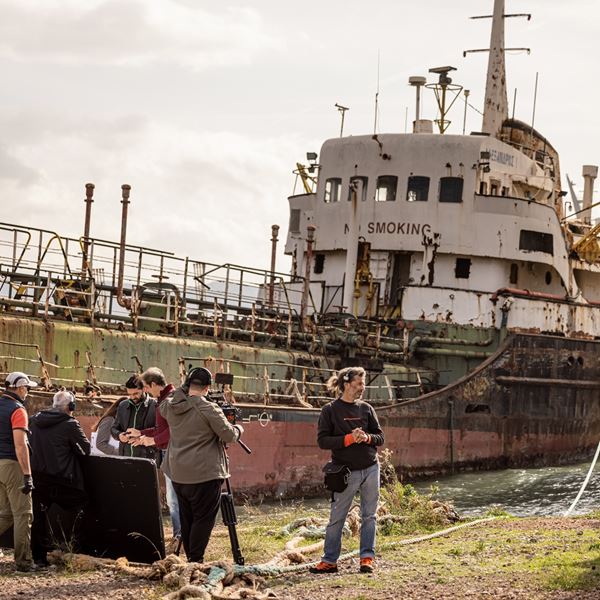 Πρώτες εικόνες από τα γυρίσματα της ταινίας 'Οβολός' με τον Πάνο Βλάχο