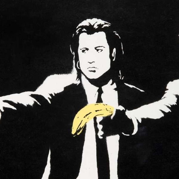 To Pulp Fiction του Banksy πουλήθηκε για €140.000